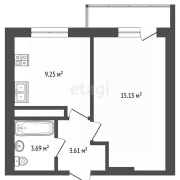 1-к кв. Ярославская область, Ярославль ул. Пашуковская, 11 (33.0 м)