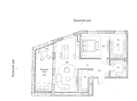 1-к кв. Москва Курсовой пер., 12/5С7 (84.65 м)