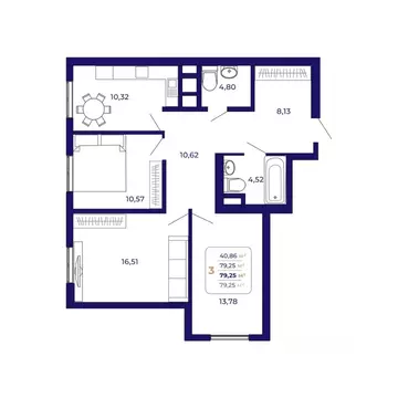 3-к кв. Башкортостан, Уфа Затон-Восточный жилрайон, Паруса жилой ...
