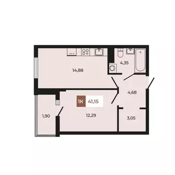 1-к кв. Ростовская область, Аксайский район, Щепкинское с/пос, пос. ...