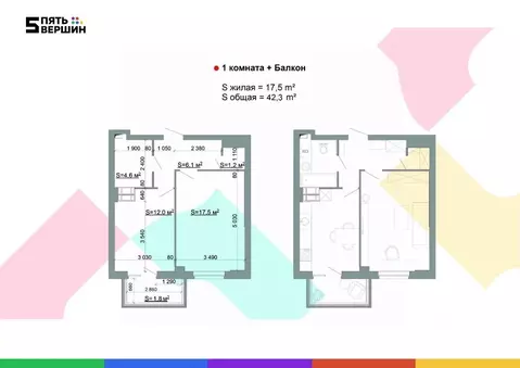 1-к кв. Волгоградская область, Волгоград ул. Пархоменко, 24 (42.3 м)
