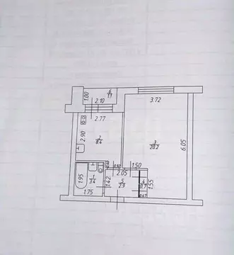 1-к кв. Татарстан, Казань ул. Восстания, 121а (35.6 м)