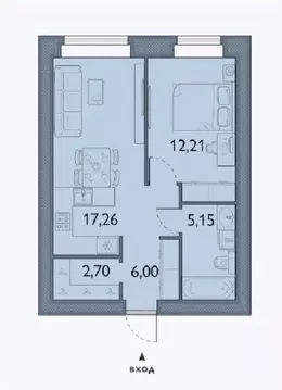 1-к кв. Брянская область, Брянский район, пос. Мичуринский, ...