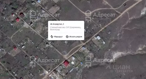 Участок в Волгоградская область, Волгоград Дзержинец СНТ, Степной ...