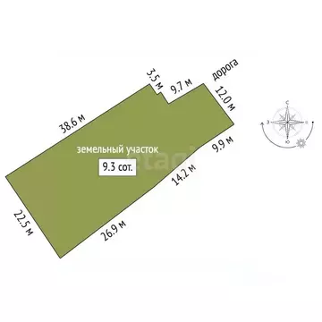 Участок в Нижегородская область, Выкса городской округ, с. Туртапка ...