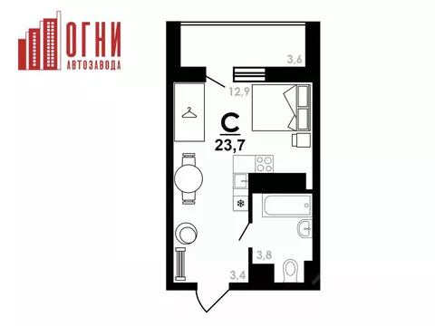 Студия Нижегородская область, Нижний Новгород Коломенская ул., 8к4 ...