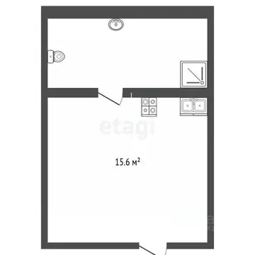 Студия Тюменская область, Тюмень Олимпийская ул., 22 (15.6 м)