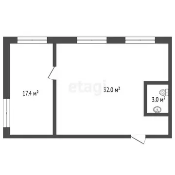 2-к кв. Архангельская область, Архангельск ул. Самойло, 12А (52.4 м)