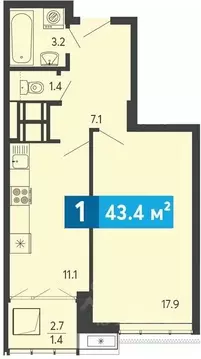 1-к кв. Пензенская область, Пензенский район, Засечный сельсовет, с. ...