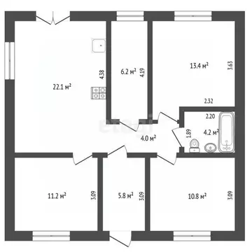 Дом в Тюменская область, Тюменский муниципальный округ, д. Ушакова ул. ...