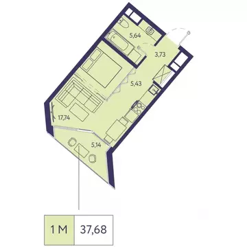 1-к кв. Крым, Ялта муниципальный округ, Виноградное пгт Новая Ливадия ...