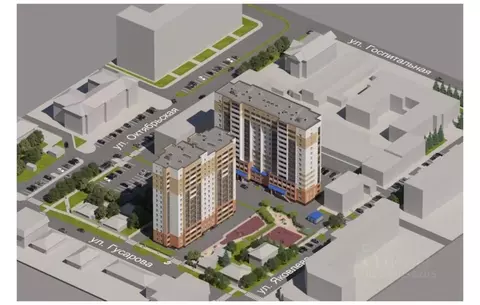 1-к кв. Омская область, Омск ул. Гусарова, 48 (45.2 м)