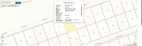 Участок в Курская область, Курск ул. Отрадная (10.0 сот.)