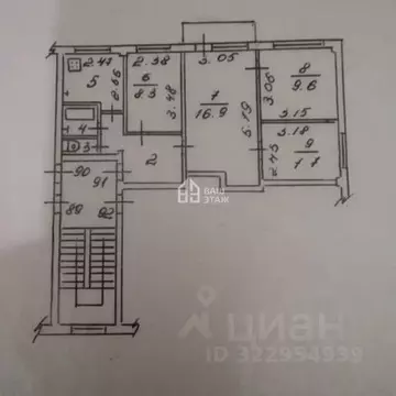 4-к кв. Калужская область, Калуга ул. Веры Андриановой, 5 (59.7 м)