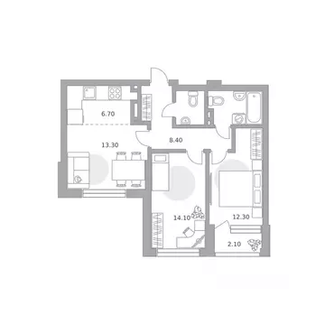 3-к кв. Башкортостан, Уфа Зеленая Роща жилрайон, Лесная Симфония жилой ...