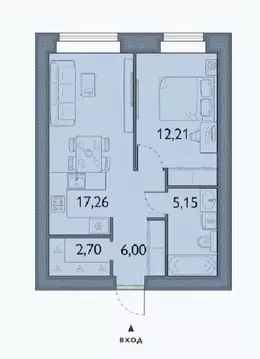 1-к кв. Брянская область, Брянский район, пос. Мичуринский, ...
