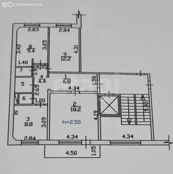 3-комнатная квартира: Абакан, улица Некрасова, 25 (64.4 м)