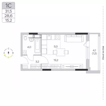 Студия Московская область, Мытищи городской округ, д. Пирогово ул. ...