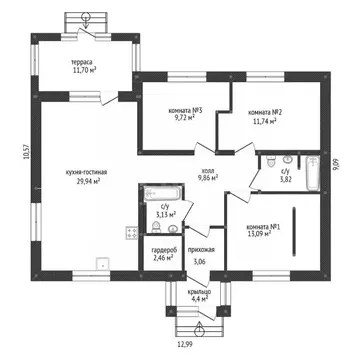 Дом в Башкортостан, Уфимский район, д. Николаевка Советская ул., 64 ...