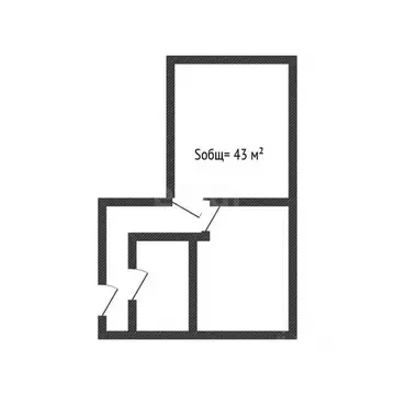 1-к кв. Брянская область, Брянск Бежицкая ул., 1к6 (43.0 м)