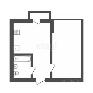1-к кв. Ярославская область, Ярославль Кавказская ул., 28А (35.2 м)