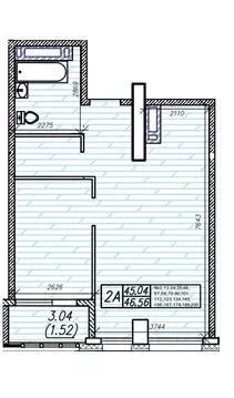 2-к кв. Приморский край, Владивосток Станционная ул., 11А (46.56 м)