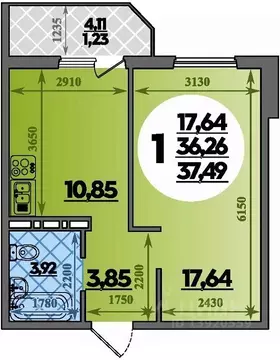 1-к кв. Краснодарский край, Краснодар пос. Березовый, Молодежный-2 ...