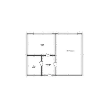 1-комнатная квартира: Махачкала, Кадарская улица, 40 (35 м)