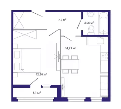 1-к кв. Иркутская область, Иркутский муниципальный округ, Маркова рп, ...