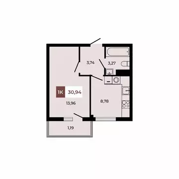 1-к кв. Ростовская область, Аксайский район, Щепкинское с/пос, пос. ...