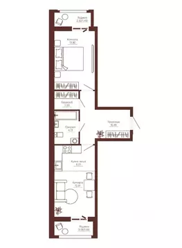 2-к кв. Пермский край, Пермь Данилиха мкр, Три Девятых жилой комплекс ...