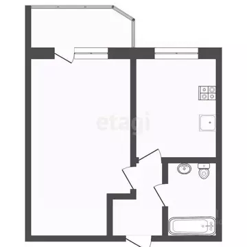 1-к кв. Тюменская область, Тюмень ул. Фармана Салманова, 8 (34.8 м)