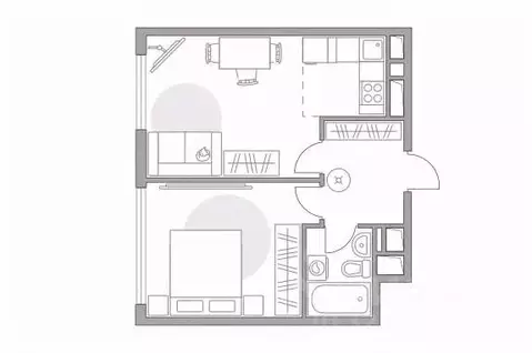 2-к кв. Московская область, Долгопрудный Парковая ул., 46к1 (40.2 м)