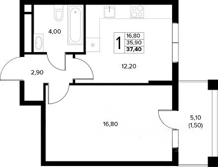1-к кв. Краснодарский край, Анапа муниципальный округ, с. Сукко ...