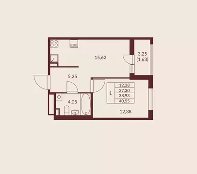 1-к кв. Ленинградская область, Мурино Всеволожский район, Мурино Спэйс ...