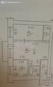 2-комнатная квартира: Ижевск, Красноармейская улица, 133 (44 м)