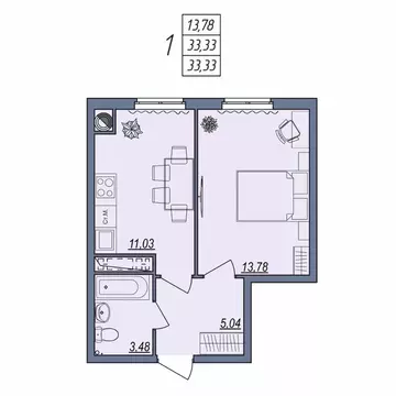 1-к кв. Волгоградская область, Волгоград ул. Тракторостроителей, 31/1 ...
