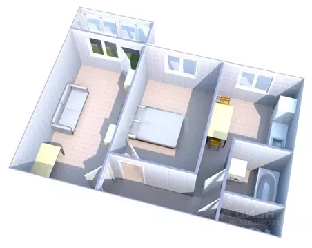 2-к кв. Сахалинская область, Южно-Сахалинск ул. имени Космонавта ...