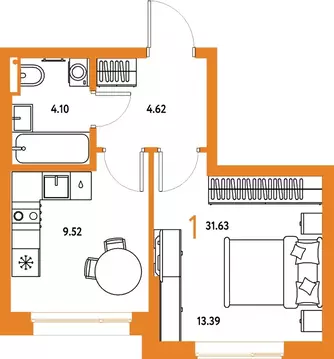 1-к кв. Московская область, Мытищи Страна.Парковая жилой комплекс ...