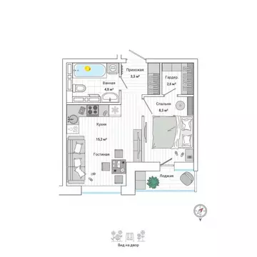 1-к кв. Приморский край, Владивосток ул. Нейбута (35.7 м)