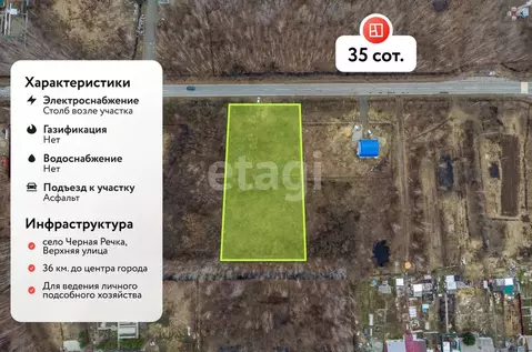 Участок в Хабаровский край, Хабаровский район, с. Черная Речка Верхняя ...