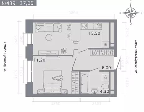 1-к кв. Татарстан, Казань Первомайский жилмассив, Оригана жилой ...