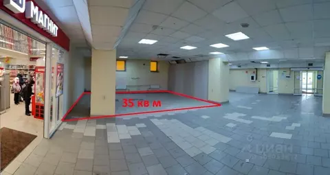 Торговая площадь в Самарская область, Тольятти ул. Ленина, 92 (35 м)