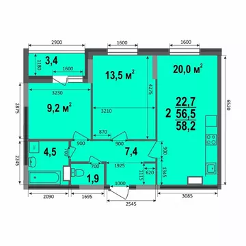 2-к кв. Владимирская область, Владимир Веризино мкр, Веризино лайф ...