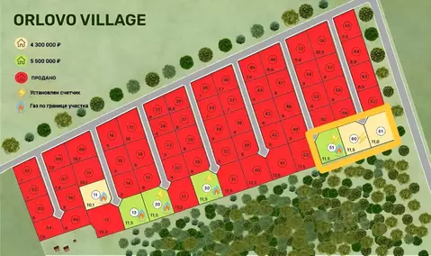 Участок в Московская область, Щелково городской округ, Орлово Вилладж ...