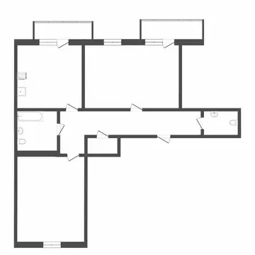 3-комнатная квартира: Тюмень, улица Пермякова, 83к1 (84.9 м)