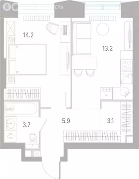 1-комнатная квартира: Москва, ВАО, район Сокольники (40.1 м)