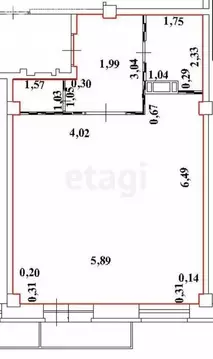 Квартира-студия: Абакан, улица Крылова, 85 (46.8 м)
