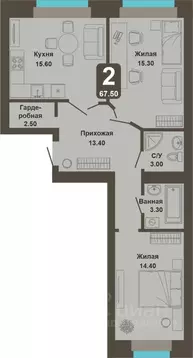 2-к кв. Чувашия, Чебоксары ул. Анатолия Игумнова, 12 (67.5 м)
