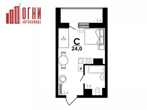 Студия Нижегородская область, Нижний Новгород Коломенская ул., 8к4 ...